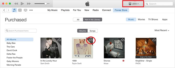 redownload itunes music