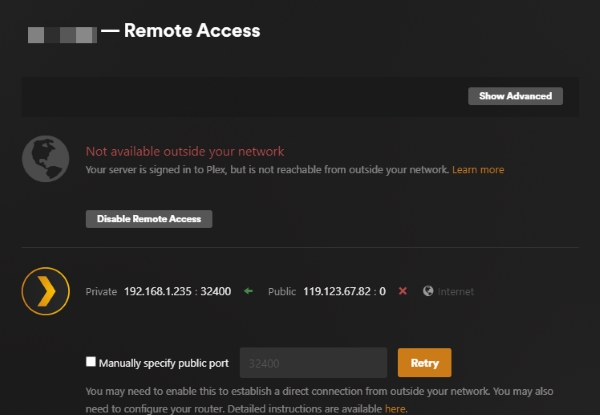 remote access fail recovery