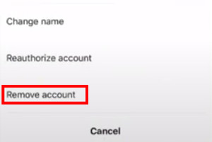 remove deezer account on sonos mobile