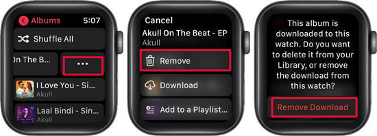 remove music from apple watch without iphone
