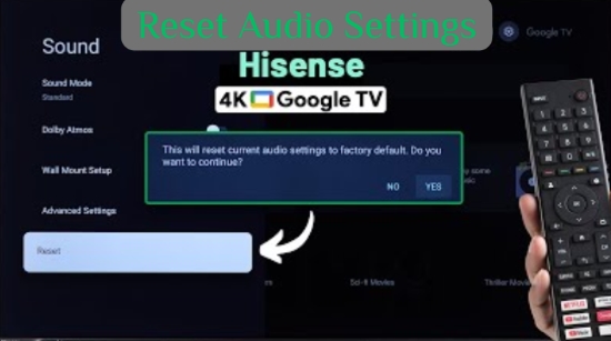 reset audio setting hisense tv