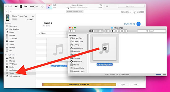 transfer amazon music ringtones to iphone