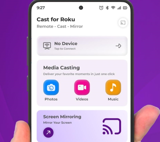 cast qobuz to roku via roku app