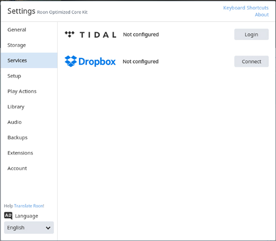 connect tidal to roon