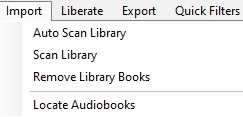 scan audible library on libation