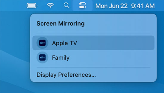 screen mirror spotify to apple tv