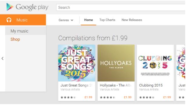 search for google music