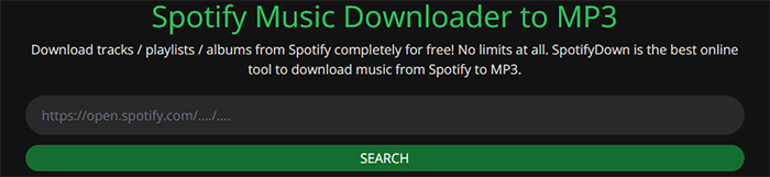 add spotify music to spotifydown to convert