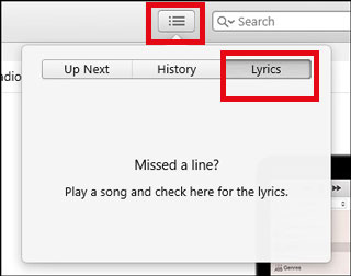 see apple music lyrics from itunes on pc