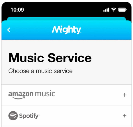 select amazon music on mighty mp3 player