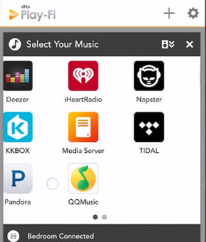play tidal on pioneer receiver via dts play fi app