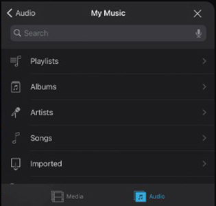 import tidal music to imovie ios