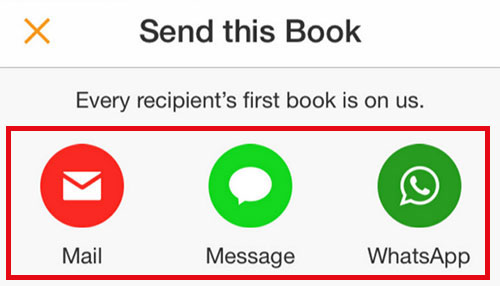 select a way to send this book on audible