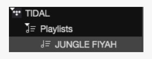 sync tidal playlists on serato