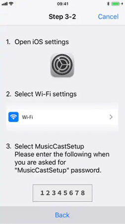 set musiccast network