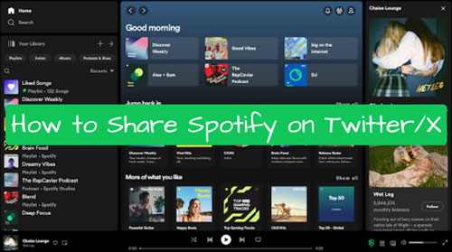 share spotify on twitter x