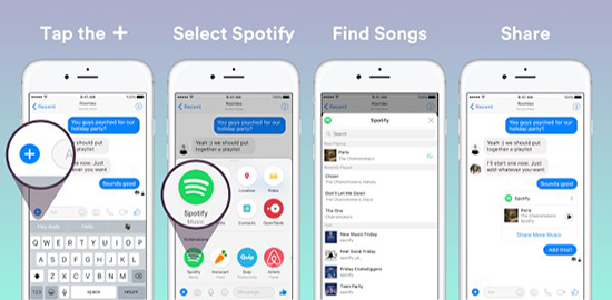 send spotify songs on messenger via spotify messenger bot