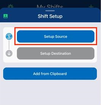 shift setup on songshift