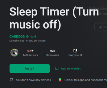sleep timer app for android