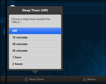 turn on sleep timer on sonos for tidal