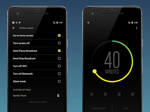 spotify music sleep timer