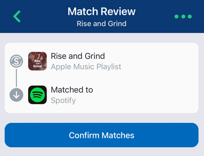 confirm transferring amazon music to spotify playlist on iphone