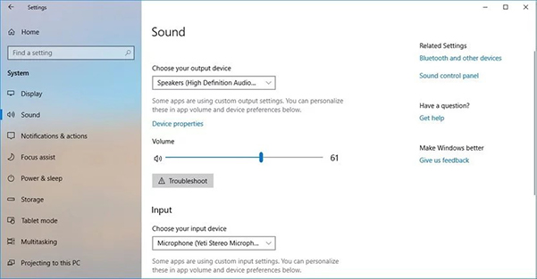 change volume settings on windows