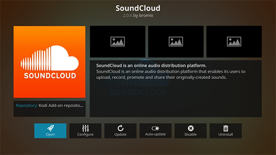 soundcloud addon