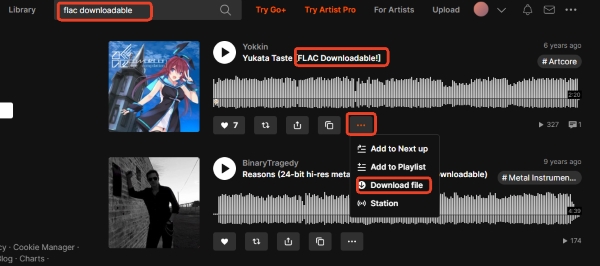 soundcloud flac downloadable