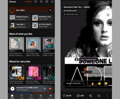soundcloud interface