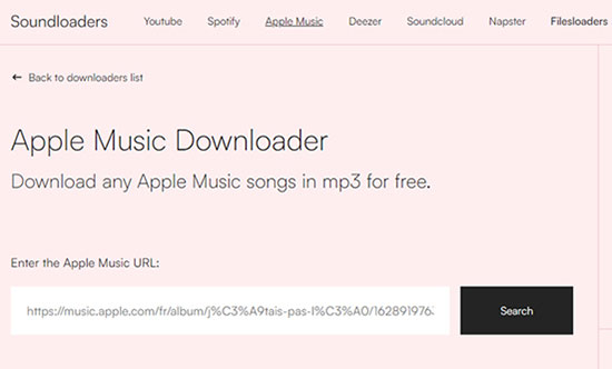 how to get apple music download online with soundloaders