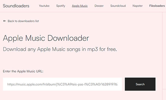 soundloaders apple music downloader online