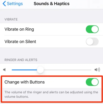 turn up or down alarm volume on iphone