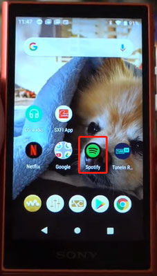 install and use spotify on sony walkman