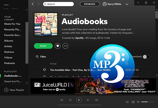 convert spotify audiobooks to mp3