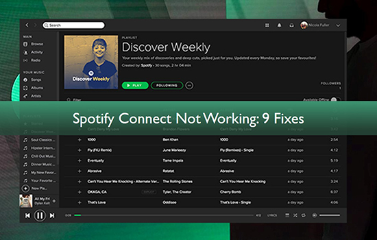 spotify connect not working