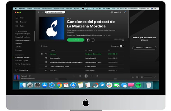 open and play music on spotify for mac app