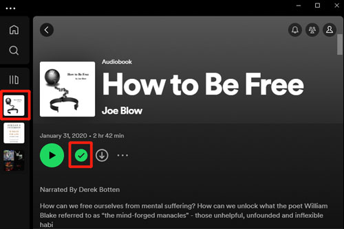 find added spotify free audiobooks