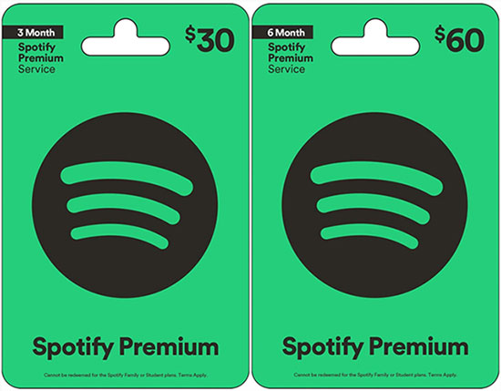 spotify redeem gift card