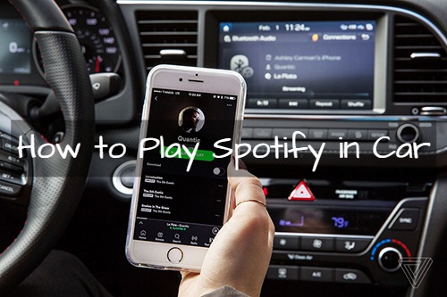 play spotify in car