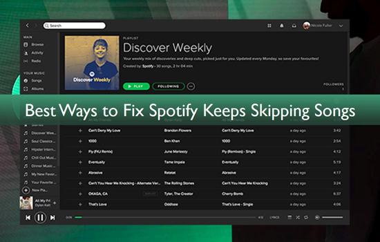 spotify skipping songs