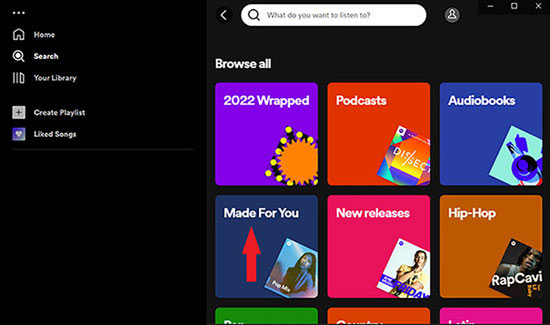 spotify made for you