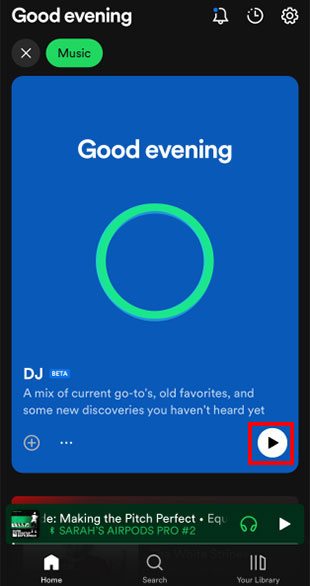 ai dj on spotify mobile