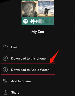 download spotify music to apple watch via spotify app