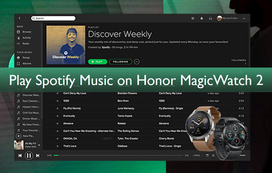 play spotify music on honor magicwatch