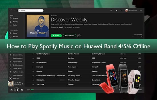 play spotify music on huawei band