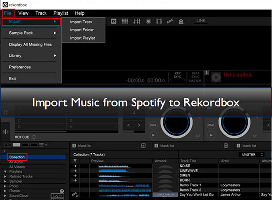 import music from spotify to rekordbox