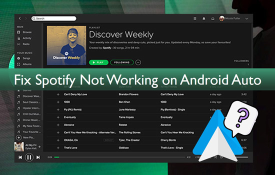 spotify not working on android auto
