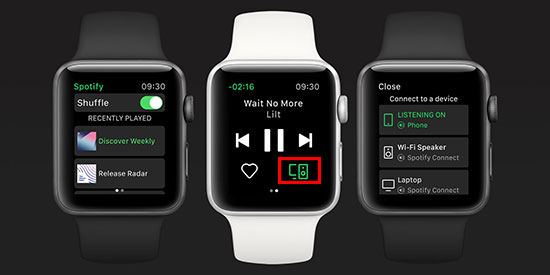 play spotify on apple watch without phone