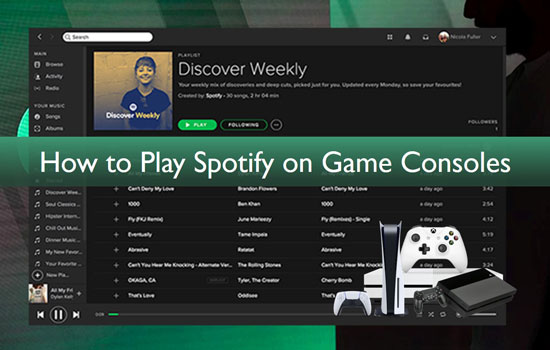 play spotify on game console